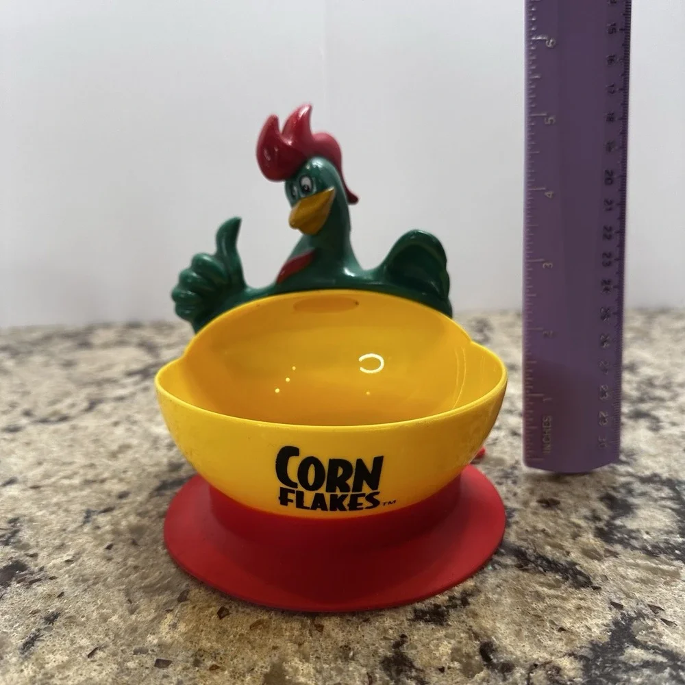 Kelloggs Corn Flakes VTG Advertising Rooster Bowl Cornelius the Aronson NY 2000